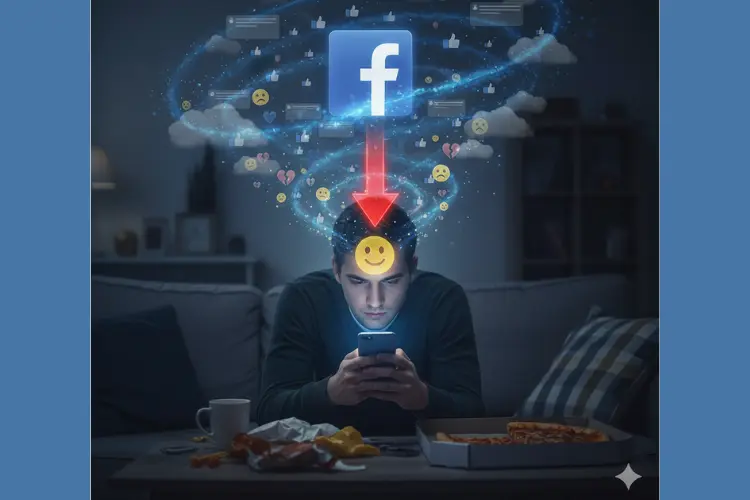 The Results More Facebook, Less Happiness